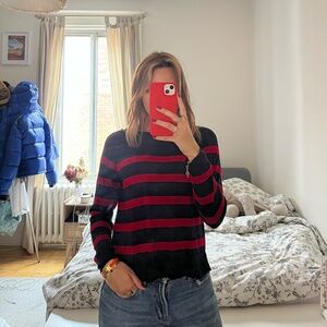 Lightweight knit Zara striped top